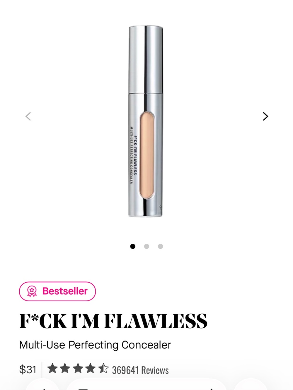 IL MAKIAGE F*ck I’m Flawless Concealer #2.5 NEW